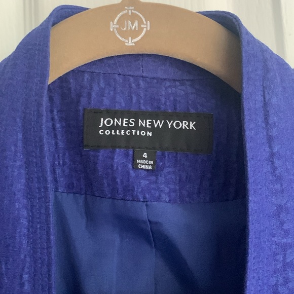 JNY size 4 Royal blue open dress jacket. - Picture 2 of 6